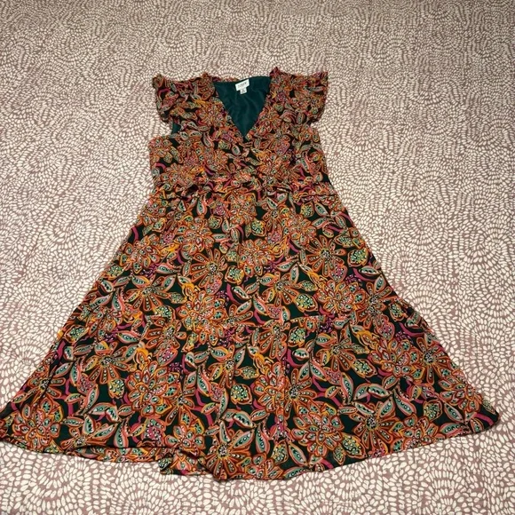 J.Crew Vibrant Floral Sleeveless Mini Dress – Size 8 - Picture 3 of 9